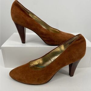Seychelles Women’s Size 9.5 Vintage Heels Magic Words Pumps Brown Suede